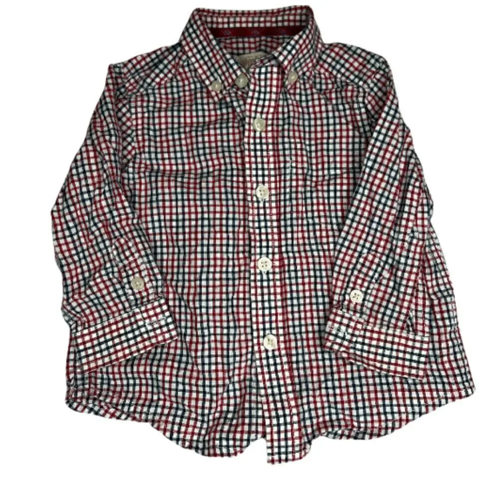 3/$15 or 5/$20 The Children’s Place classics 12 months checked button down